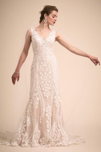 Custom 'Sheridan' size 4 new wedding dress front view on model