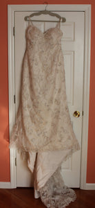 Casablanca '1869' wedding dress size-10 PREOWNED