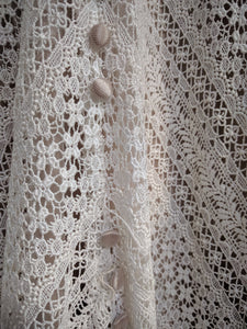 Martina Liana '772' size 6 used wedding dress close up of fabric