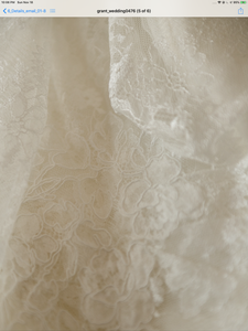 Monique Lhuillier 'Vignette' size 18 used wedding dress view of material