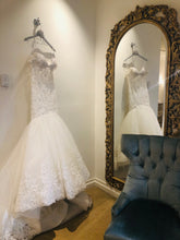 Load image into Gallery viewer, Eve of Milady &#39;Amalia Carrara&#39; size 12 used wedding dress side view on hanger
