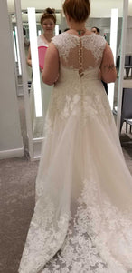 Davids Bridal '9WG3850IVYCHAM' wedding dress size-20W NEW