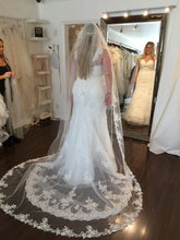 Load image into Gallery viewer, Stella York &#39;Adele LU or ZP -Lace Up Corset back &#39; wedding dress size-14 PREOWNED
