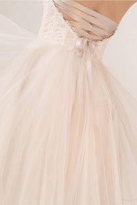 BHLDN 'Rowland' size 6 used wedding dress back view on model
