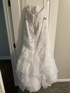 Mori Lee '3091' wedding dress size-16 PREOWNED
