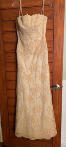 Helen Morley 'Antique Lace' wedding dress size-06 PREOWNED