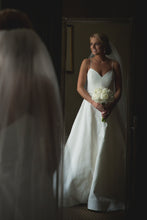 Load image into Gallery viewer, Amsale &#39;Rowan&#39; size 2 used wedding dress front view on bride
