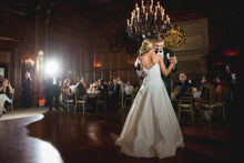 Load image into Gallery viewer, Amsale &#39;Rowan&#39; size 2 used wedding dress back view on bride
