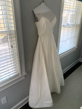 Load image into Gallery viewer, Amsale &#39;Rowan Silk Faille&#39; size 10 used wedding dress side view on hanger
