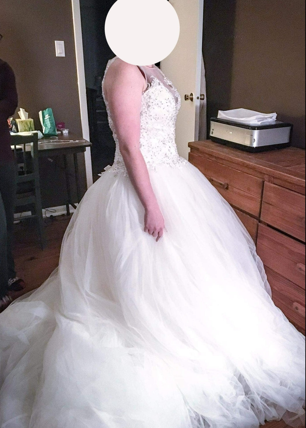 mark zunino '74561' wedding dress size-10 NEW