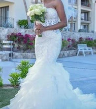Load image into Gallery viewer, ALP &#39;8177 Muse&#39; size 8 used wedding dress front view on bride
