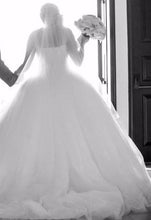 Load image into Gallery viewer, Demetrios &#39;DP320&#39; size 8 used wedding dress front view on bride

