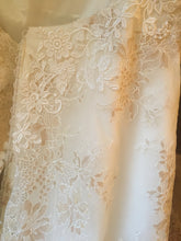 Load image into Gallery viewer, Madison James &#39;105&#39; size 10 sample wedding dress view of material
