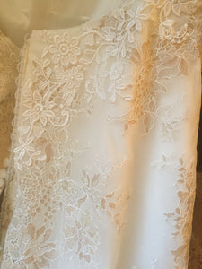 Madison James '105' size 10 sample wedding dress view of material