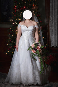 david tutera for mon cheri 'AA1495' wedding dress size-08 PREOWNED