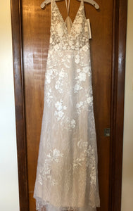 Ti Adora by Allison Webb 'Devany Lace Fit & Flare Gown' wedding dress size-02 NEW
