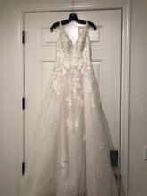 Load image into Gallery viewer, Lillian West &#39;66025&#39; size 8 used wedding dress front view on hanger
