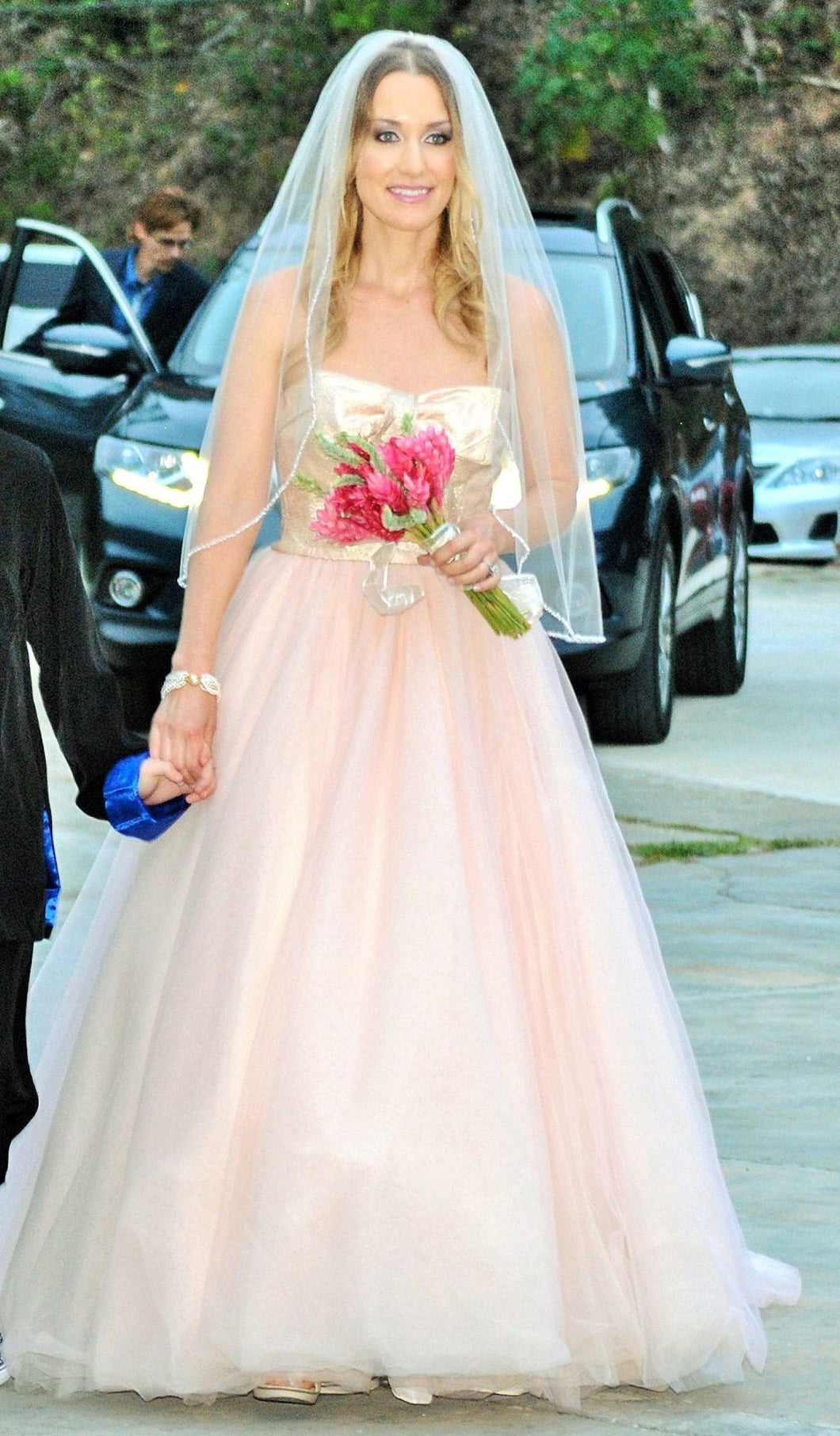 White by Vera Wang 'Blush and Gold Ballgown'