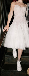 Liz martinez 'Flow Mini Dress' wedding dress size-04 PREOWNED
