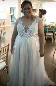 Galina '94817' wedding dress size-16 PREOWNED