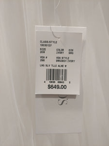 David's Bridal 'Long Sleeved' size 20 new wedding dress view of tag