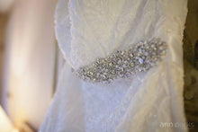 Load image into Gallery viewer, David&#39;s Bridal &#39;Lace Overlay Charmeuse&#39;

