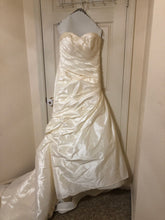 Load image into Gallery viewer, Mori Lee &#39;Beautiful Strapless&#39; size 12 used wedding dress front view on hanger

