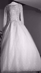 Ines Di Santo 'Fontanne' size 6 used wedding dress front view on hanger