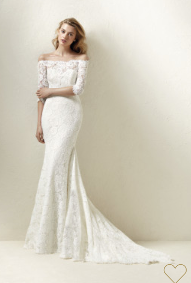 Pronovias 'Dracane' size 14 new wedding dress front view on model