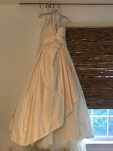 Load image into Gallery viewer, Modern Trousseau &#39;Mina&#39; size 8 sample wedding dress front view on hanger
