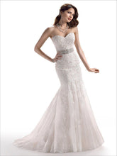 Load image into Gallery viewer, Maggie Sottero &#39;Ascher&#39; size 6 used wedding dress front view on model
