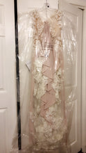 Load image into Gallery viewer, Essense of Australia &#39;D2205&#39; size 12 new wedding dress back view on hanger
