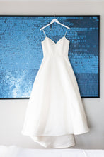 Load image into Gallery viewer, Amsale &#39;Rowan&#39; size 12 used wedding dress front view on hanger
