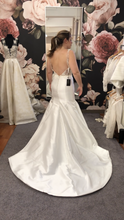 Load image into Gallery viewer, Monique Lhuillier &#39;BL16212 SLEEK&#39; size 10 sample wedding dress back view on bride
