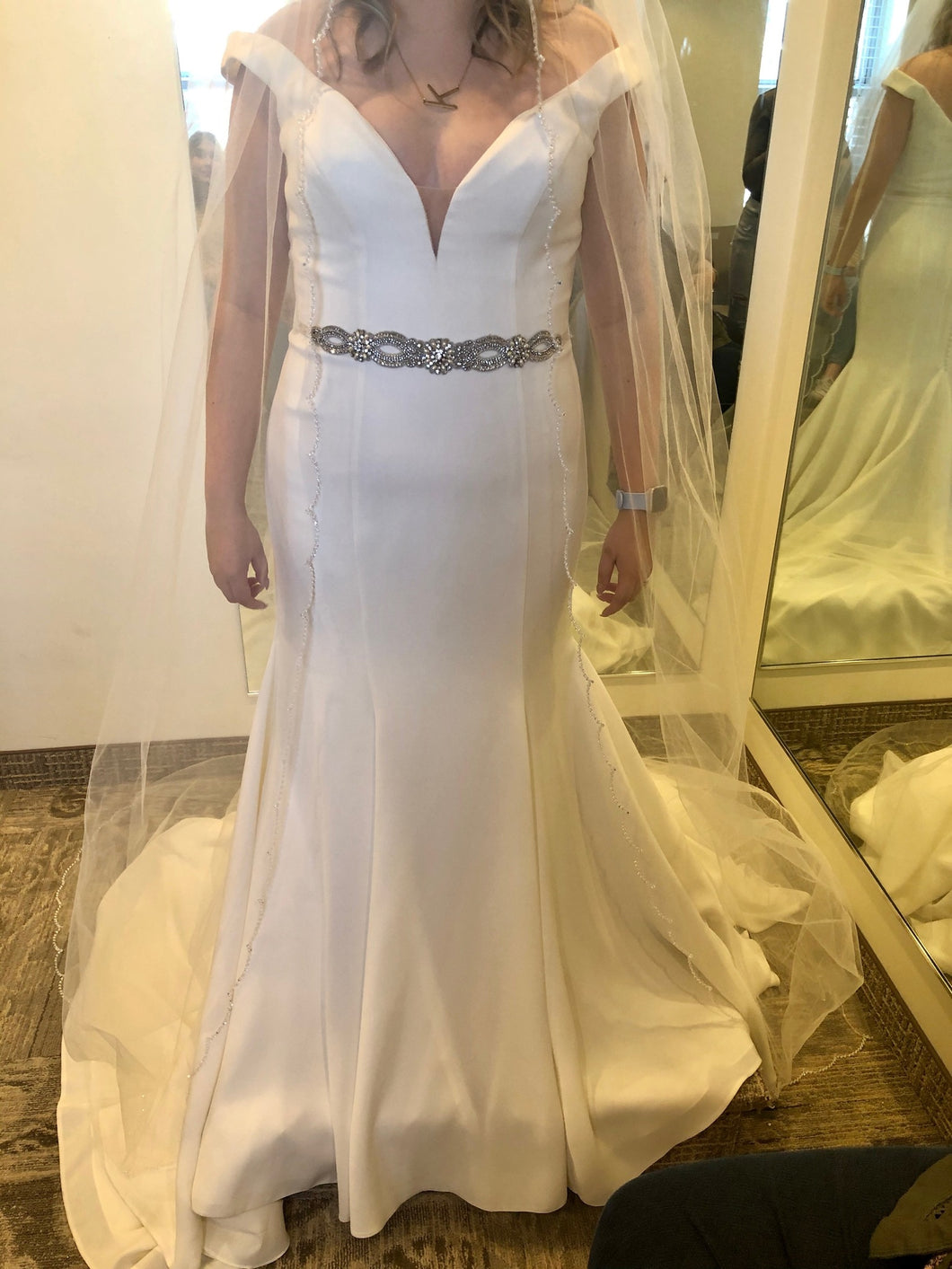 Mori Lee '#6903 Paxton' wedding dress size-08 NEW