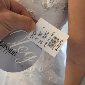Oleg Cassini 'CT 258' wedding dress size-04 NEW