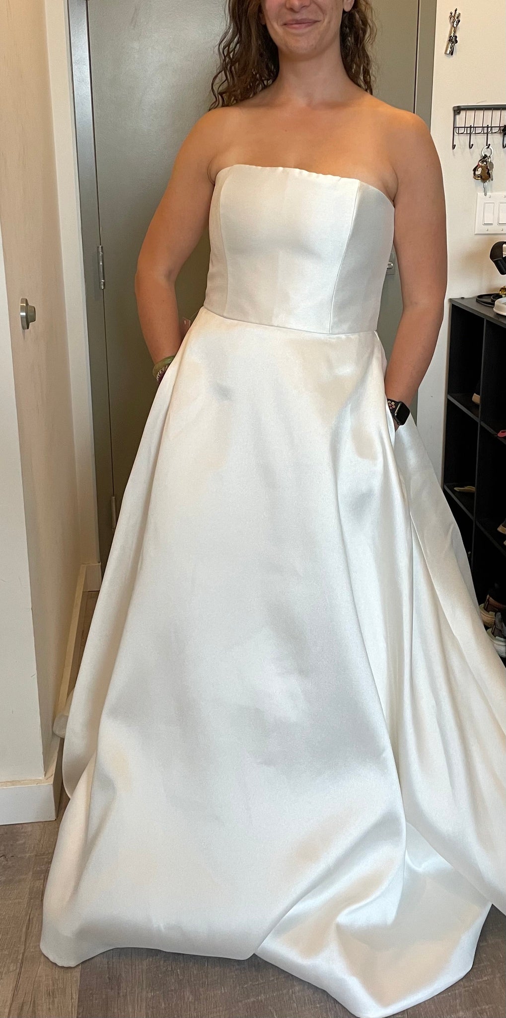 Nouvelle Amsale 'Pina' wedding dress size-10 NEW