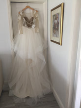 Load image into Gallery viewer, Hayley Paige &#39;Pippa&#39; size 10 new wedding dress back view on hanger
