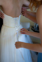 Load image into Gallery viewer, Maggie Sottero &#39;5340&#39; size 4 used wedding dress back view on bride
