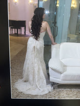 Load image into Gallery viewer, Demetrios &#39;619&#39; size 6 used wedding dress back view on bride
