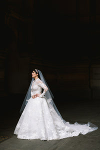 Monique Lhuillier 'WISH' wedding dress size-10 PREOWNED
