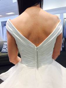 Maggie Sottero 'Zulani' size 6 new wedding dress back view on bride