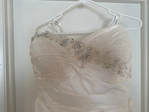JUSTIN ALEXANDER '8513' wedding dress size-08 PREOWNED