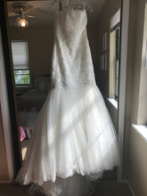 Load image into Gallery viewer, Pronovias &#39;Ona&#39; size 12 sample wedding dress front view on hanger
