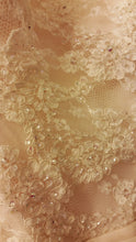 Load image into Gallery viewer, Demetrios &#39;Lace and Bead&#39; size 8 used wedding dress view of lace
