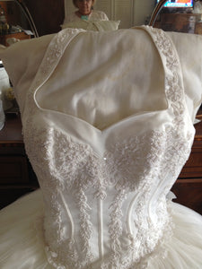 Mon Cheri 'Appliqued Dress' - Nearly Newlywed - Nearly Newlywed Bridal Boutique - 1