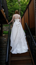 Load image into Gallery viewer, Allure Bridals &#39;Beaded Dress&#39; size 10 sample wedding dress back view on bride

