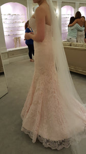 Romona Keveza 'Legends' size 12 new wedding dress side view on bride