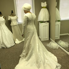 Load image into Gallery viewer, Elegant Bridal &#39;Gorgeous&#39; size 12 new wedding dress back view on bride
