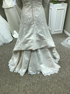 Elegant Bridal 'Gorgeous' size 12 new wedding dress back view on bride